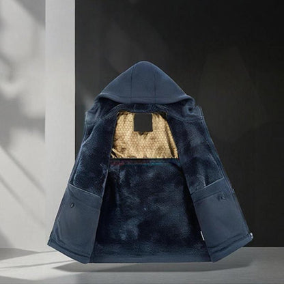 ⏰🔥 ¡OFERTA 50% OFF! 🧥❄️ Chaqueta con Capucha con Interior de Grafeno para Hombre – Calidez Avanzada, Protección contra el Frío y Estilo Casual