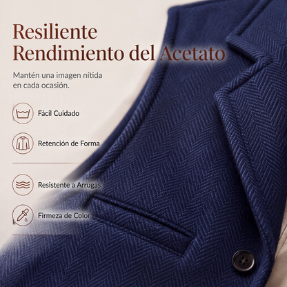 ⏰🔥 ¡OFERTA 50% OFF! 🕴️✨ Chaleco Vintage de Espiga para Hombre – Estilo Elegante, Corte Entallado y Look Formal Sofisticado