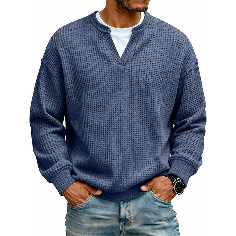🔥 50% OFF | Playera Waffle para Hombre con Efecto de Doble Capa