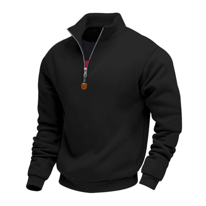 ⏰🔥 ¡OFERTA 50% OFF! 🧥✨Jersey de cuello alto con cremallera de un cuarto para hombre