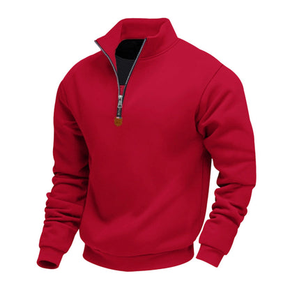 ⏰🔥 ¡OFERTA 50% OFF! 🧥✨Jersey de cuello alto con cremallera de un cuarto para hombre