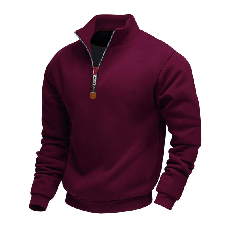 ⏰🔥 ¡OFERTA 50% OFF! 🧥✨Jersey de cuello alto con cremallera de un cuarto para hombre