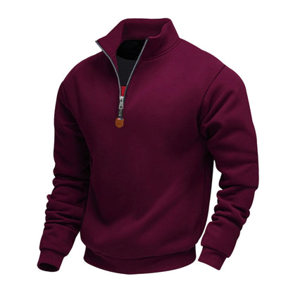 ⏰🔥 ¡OFERTA 50% OFF! 🧥✨Jersey de cuello alto con cremallera de un cuarto para hombre
