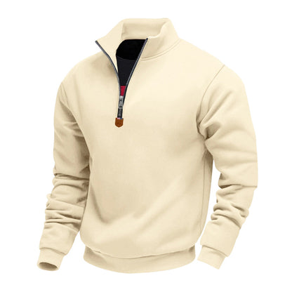 ⏰🔥 ¡OFERTA 50% OFF! 🧥✨Jersey de cuello alto con cremallera de un cuarto para hombre