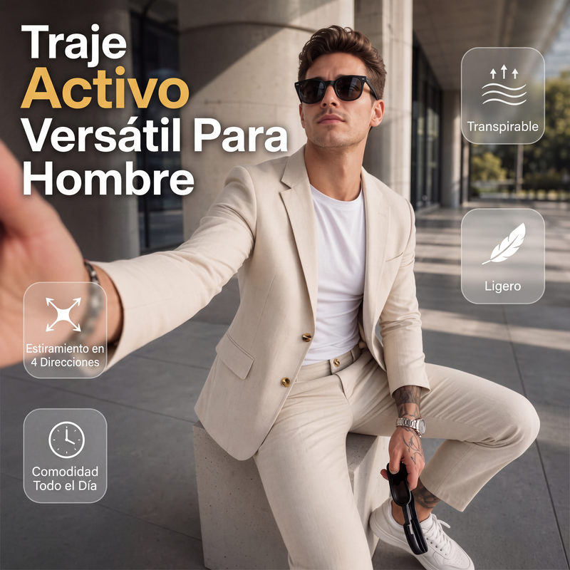 💥-50% AHORRO💥Traje de negocios elástico versátil para hombre