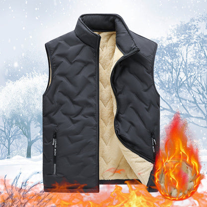 ✨️❄️Chaleco acolchado sin mangas, cálido y desenfadado, para el invierno, con forro polar.