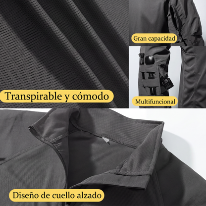 Ropa deportiva para exteriores duradera con múltiples bolsillos