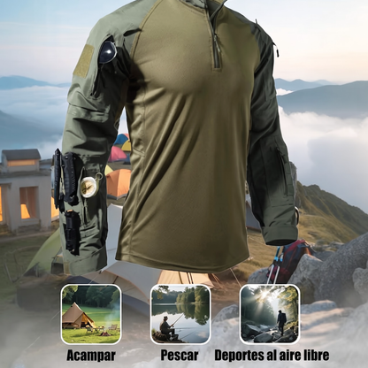 Ropa deportiva para exteriores duradera con múltiples bolsillos