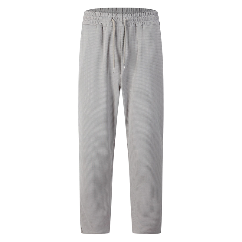 💥-50% AHORRO💥Pantalones casuales de punto gofrado con cordón para hombre