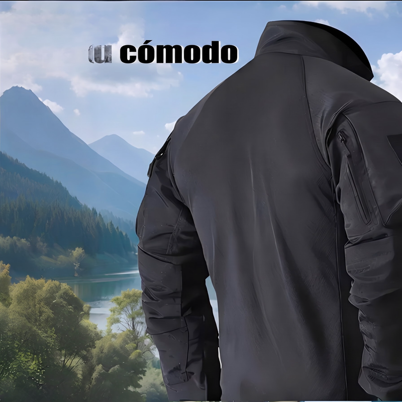 ⏰🔥 ¡OFERTA 50% OFF! 👕🏕️ Camiseta Táctica de Entrenamiento para Hombre – Transpirable, Resistente y con Múltiples Bolsillos para Exteriores