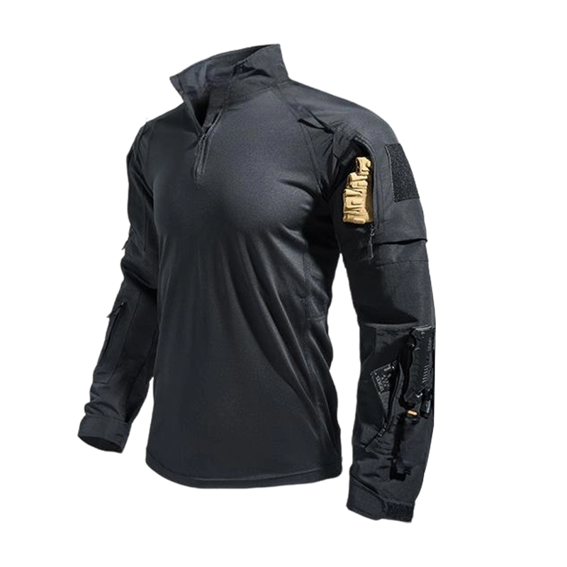 ⏰🔥 ¡OFERTA 50% OFF! 👕🏕️ Camiseta Táctica de Entrenamiento para Hombre – Transpirable, Resistente y con Múltiples Bolsillos para Exteriores