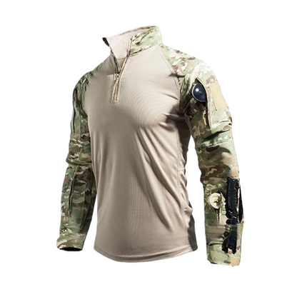 ⏰🔥 ¡OFERTA 50% OFF! 👕🏕️ Camiseta Táctica de Entrenamiento para Hombre – Transpirable, Resistente y con Múltiples Bolsillos para Exteriores