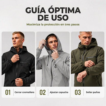 🏆¡Más vendido!🏆 Chaqueta con capucha impermeable para exterior para hombre