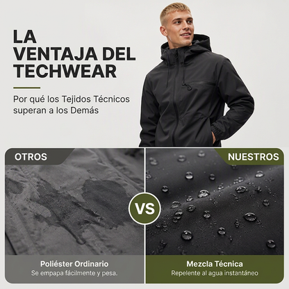 🏆¡Más vendido!🏆 Chaqueta con capucha impermeable para exterior para hombre
