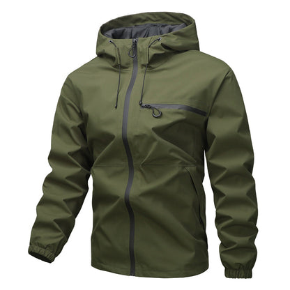 🏆¡Más vendido!🏆 Chaqueta con capucha impermeable para exterior para hombre
