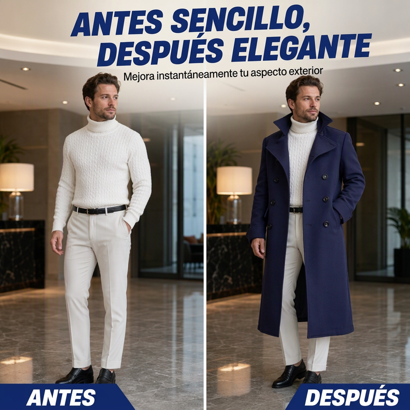 ⏰🔥 ¡OFERTA 50% OFF! 🧥❄️Abrigo de hombre elegante y cálido refinado
