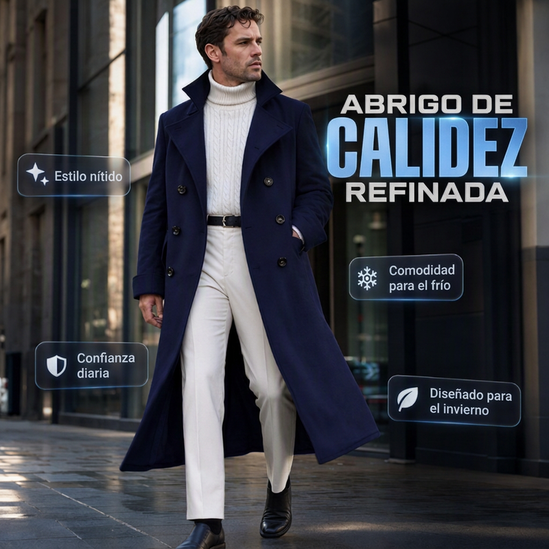 ⏰🔥 ¡OFERTA 50% OFF! 🧥❄️Abrigo de hombre elegante y cálido refinado