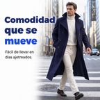 Abrigo Largo de Paño para Hombre Cruzado - vista 4