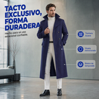Abrigo Largo de Paño para Hombre Cruzado - vista 5
