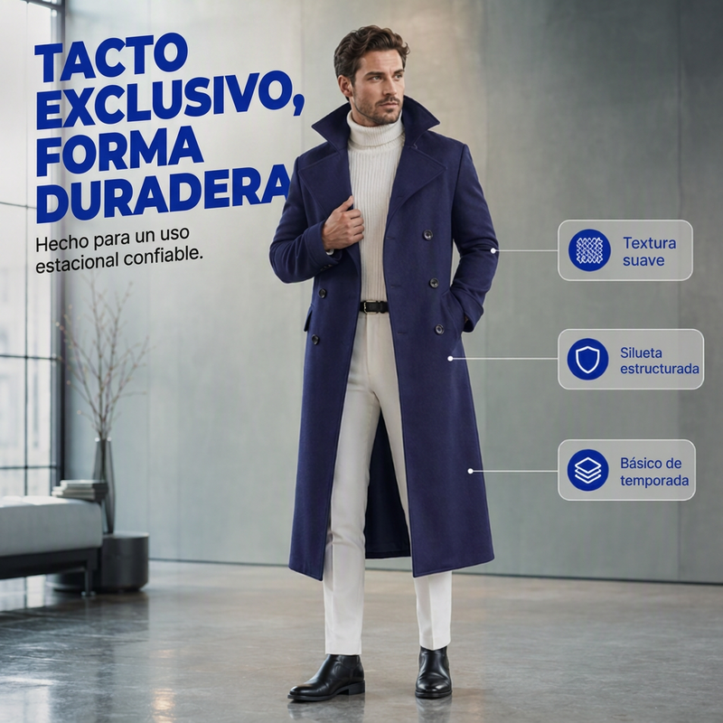 ⏰🔥 ¡OFERTA 50% OFF! 🧥❄️Abrigo de hombre elegante y cálido refinado