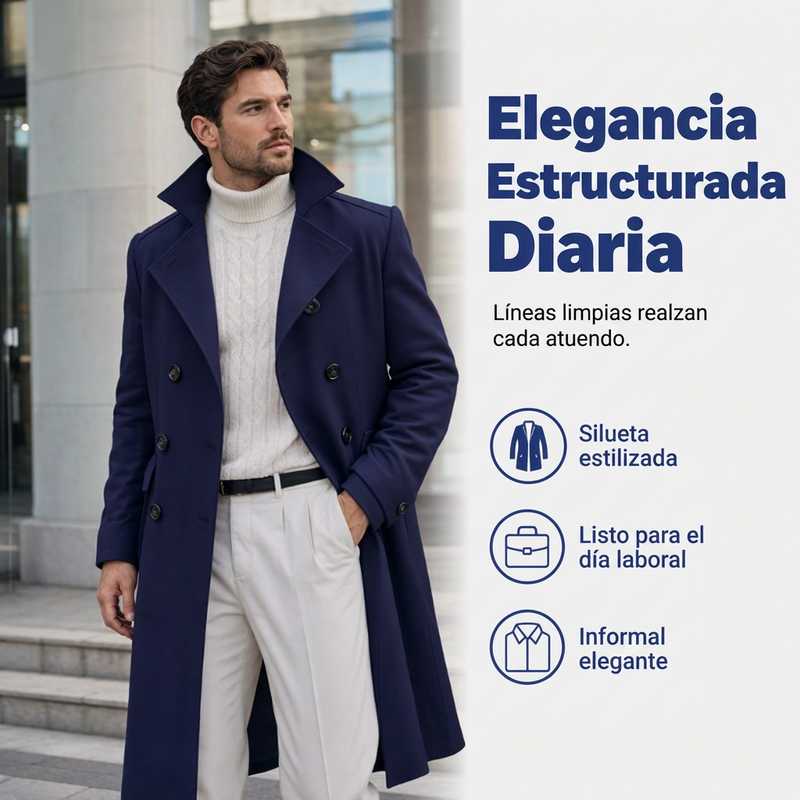 ⏰🔥 ¡OFERTA 50% OFF! 🧥❄️Abrigo de hombre elegante y cálido refinado