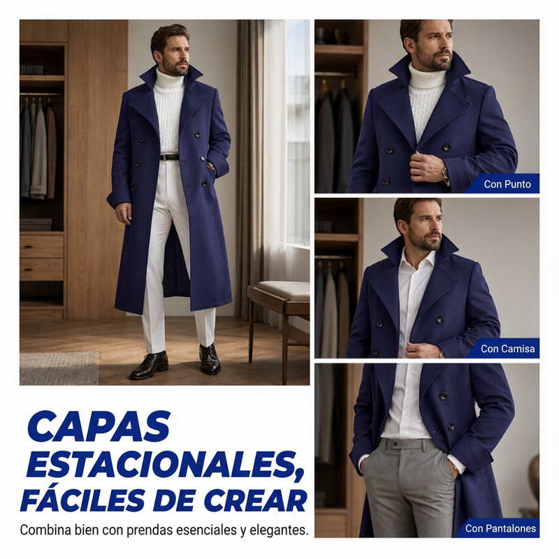 ⏰🔥 ¡OFERTA 50% OFF! 🧥❄️Abrigo de hombre elegante y cálido refinado