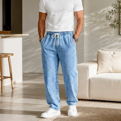 ⏰🔥 ¡OFERTA 50% OFF! 👖✨Pantalones vaqueros de hombre de pierna recta y corte holgado