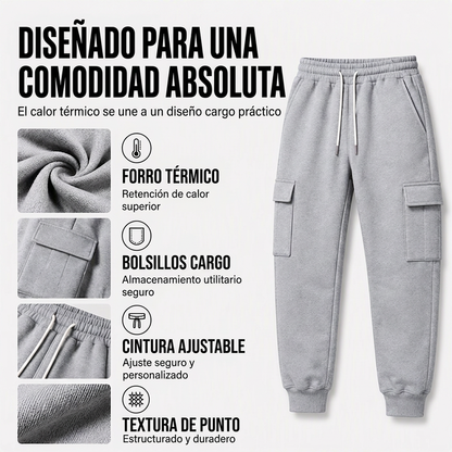 ⏰🔥 ¡OFERTA 50% OFF! 🧥✨Pantalones jogger cargo holgados para hombre con cordón