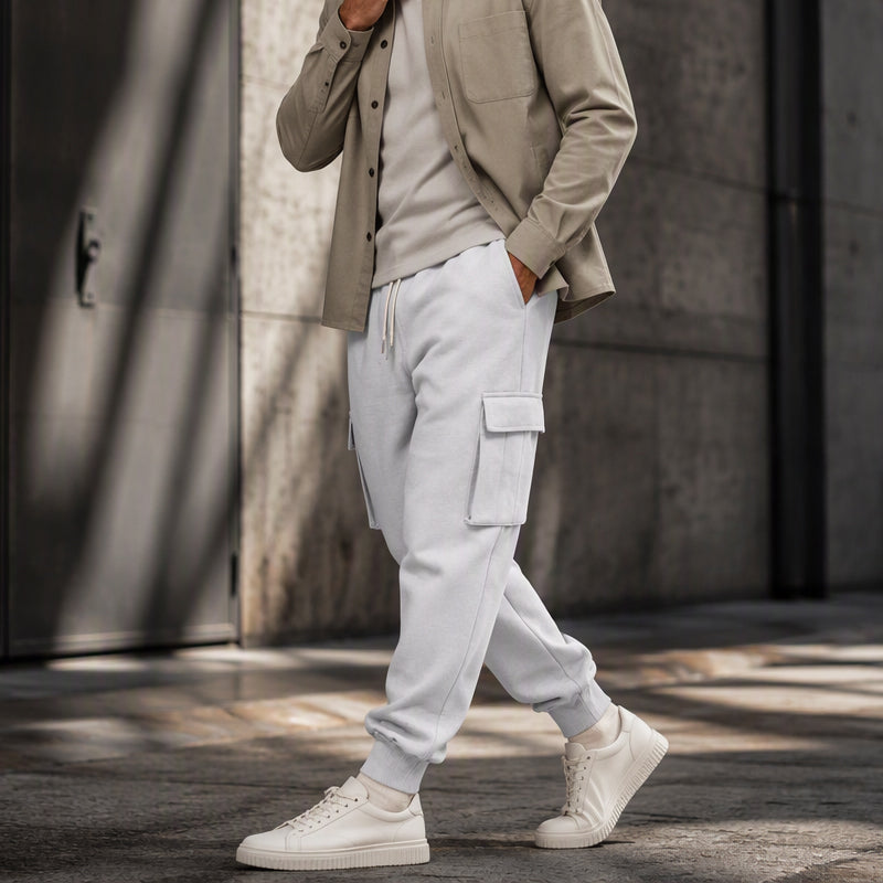⏰🔥 ¡OFERTA 50% OFF! 🧥✨Pantalones jogger cargo holgados para hombre con cordón