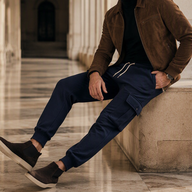 ⏰🔥 ¡OFERTA 50% OFF! 🧥✨Pantalones jogger cargo holgados para hombre con cordón