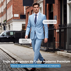 ⏰🔥 ¡OFERTA 50% OFF! 🧥✨Conjunto de traje de negocios de corte moderno de 2 piezas para hombre