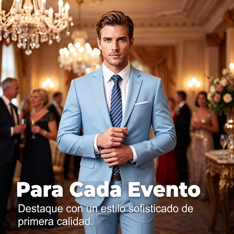 ⏰🔥 ¡OFERTA 50% OFF! 🧥✨Conjunto de traje de negocios de corte moderno de 2 piezas para hombre