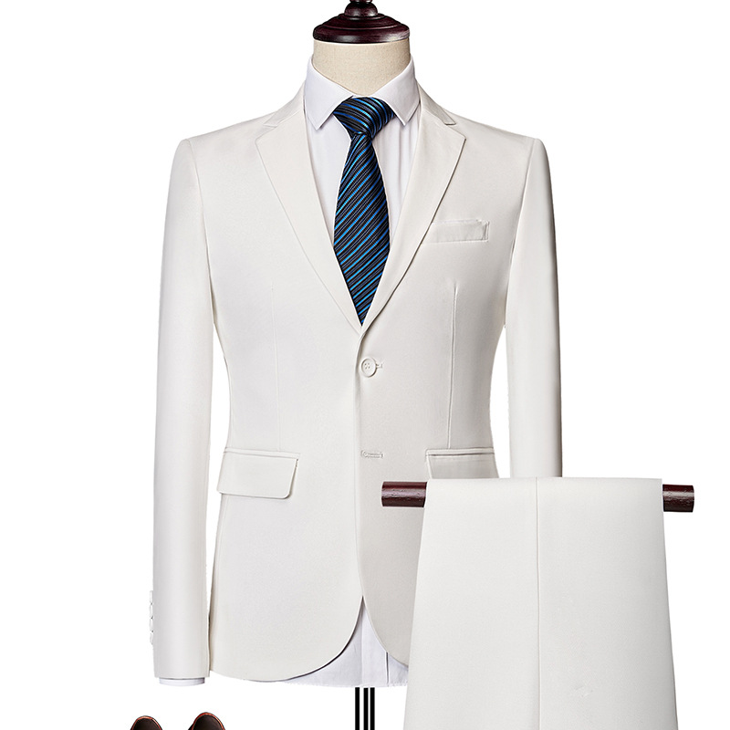 ⏰🔥 ¡OFERTA 50% OFF! 🧥✨Conjunto de traje de negocios de corte moderno de 2 piezas para hombre