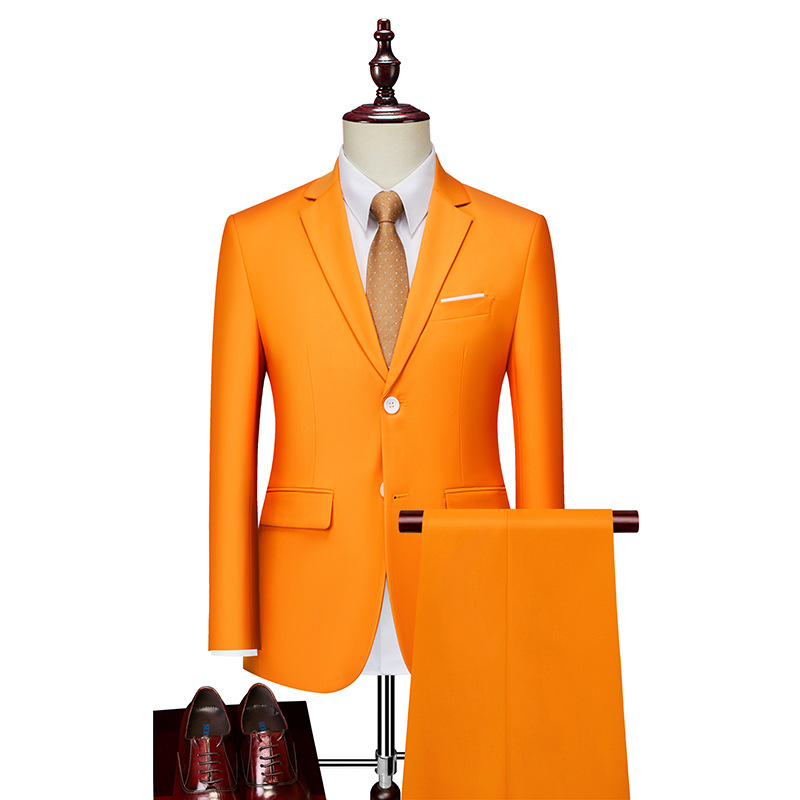 ⏰🔥 ¡OFERTA 50% OFF! 🧥✨Conjunto de traje de negocios de corte moderno de 2 piezas para hombre