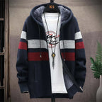 Sudadera con Capucha a Rayas para Hombre Forrada - vista 2