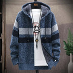 Sudadera con Capucha a Rayas para Hombre Forrada - vista 4