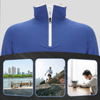 Sudadera de Hombre con Media Cremallera y Cuello Alto - vista 4