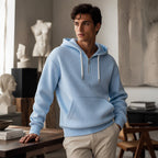 Sudadera de Pana con Capucha y Media Cremallera para Hombre - vista 9