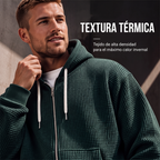 Sudadera Waffle con Capucha y Cierre para Hombre - vista 3