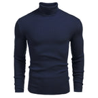 Suéter de Cuello Alto para Hombre Slim Fit en color azul marino