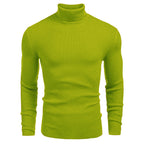 Suéter de Cuello Alto para Hombre Slim Fit en color verde claro