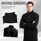 Suéter de Cuello Alto con Media Cremallera para Hombre - vista 8