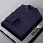 Suéter de Medio Cuello Alto para Hombre Reversible en color azul marino
