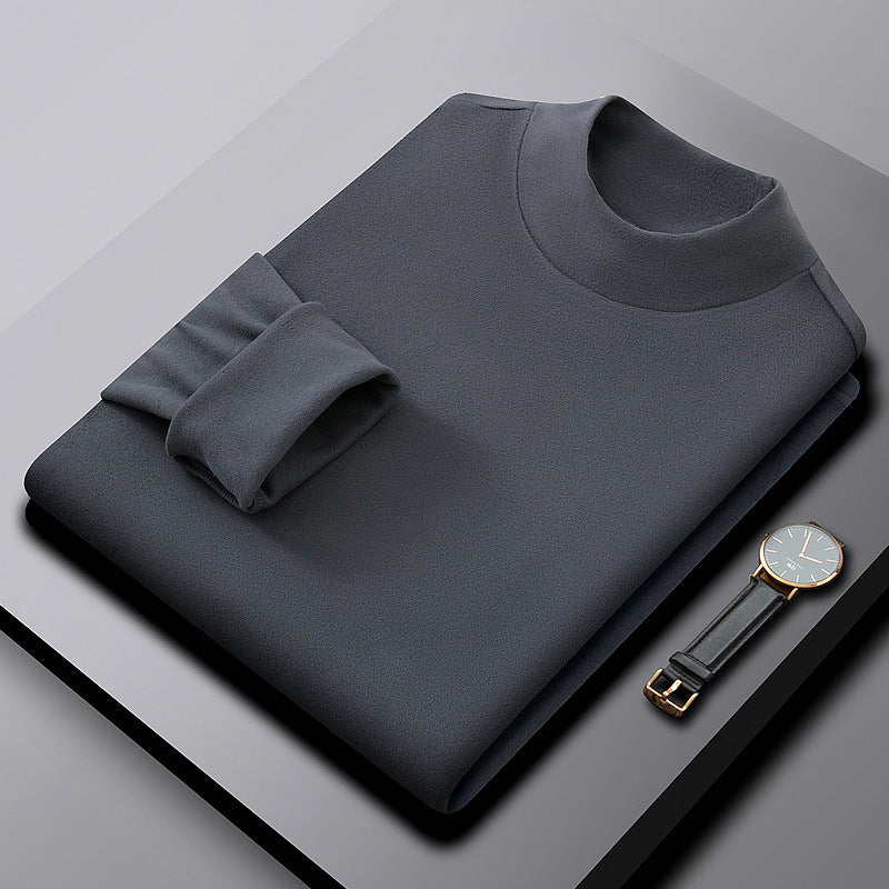 Suéter de Medio Cuello Alto para Hombre Reversible en color gris