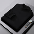 Suéter de Medio Cuello Alto para Hombre Reversible en color negro