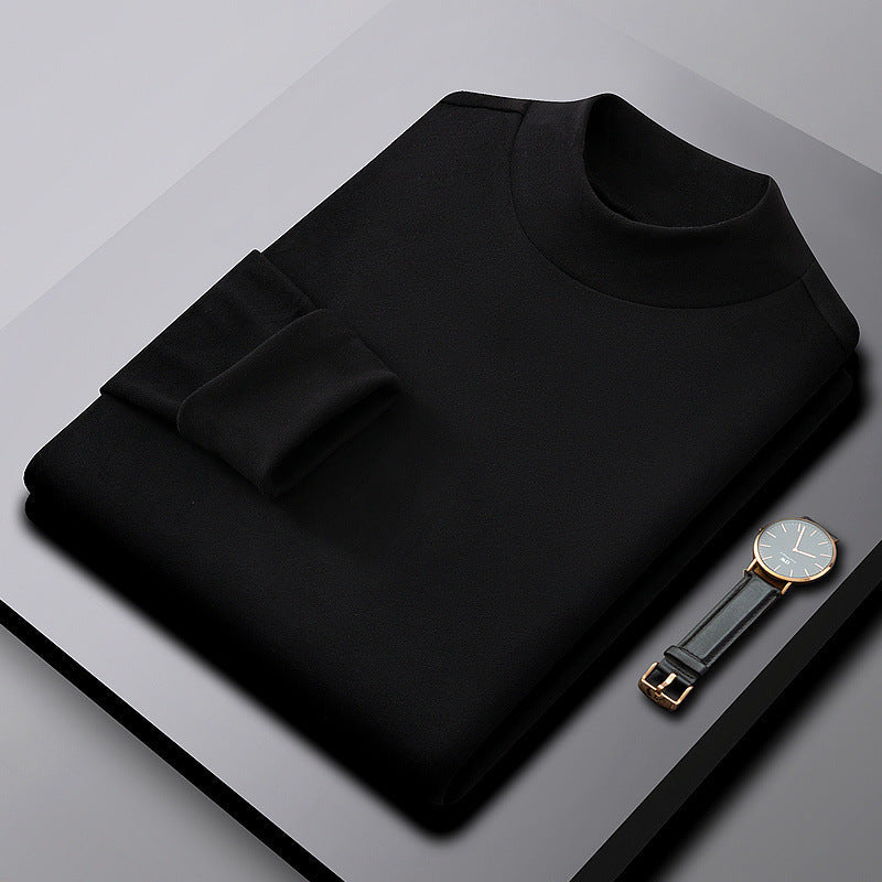 Suéter de Medio Cuello Alto para Hombre Reversible en color negro