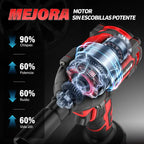 Llave de Impacto Inalámbrica 1/2" 21V con 2 Baterías y Maletín