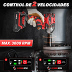 Llave de Impacto Inalámbrica 1/2" 21V con 2 Baterías y Maletín