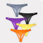 Tanga de Seda Fría Ultraligera para Hombre en color paquete de 5 (todos los colores)