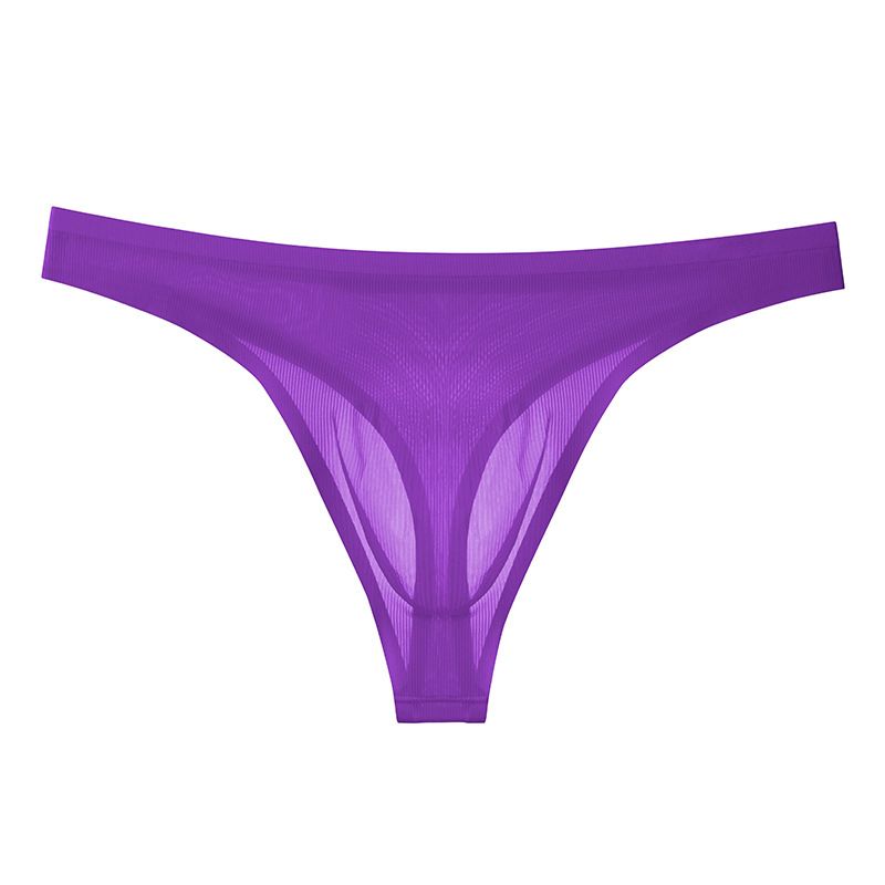 Tanga de Seda Fría Ultraligera para Hombre en color púrpura
